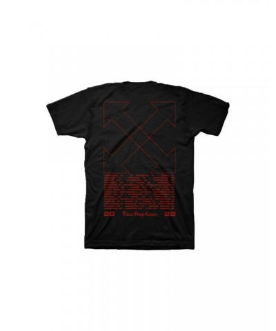 Three Days Grace EXPLOSIONS Arrow Dateback Tee $13.20 Shirts