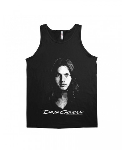 David Gilmour Unisex Tank Top | Portrait And Logo Shirt $8.73 Shirts