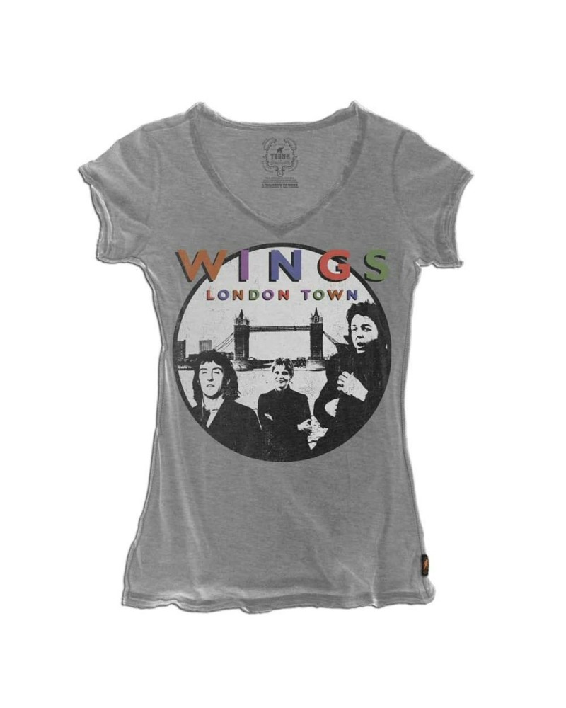 Paul McCartney Trunk Wings London Town V-Neck Tee $28.78 Shirts