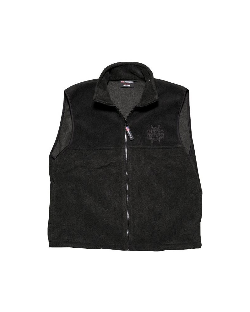 Crosby Stills & Nash Black Fleece Vest-Initials Logo $6.60 Outerwear