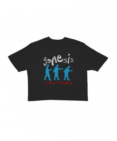 Genesis Ladies' Crop Tee | I Can't Dance Logo Distressed Crop T-shirt $13.48 Shirts