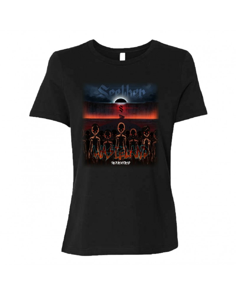 Seether Wasteland Women's Black T-Shirt $8.20 Shirts