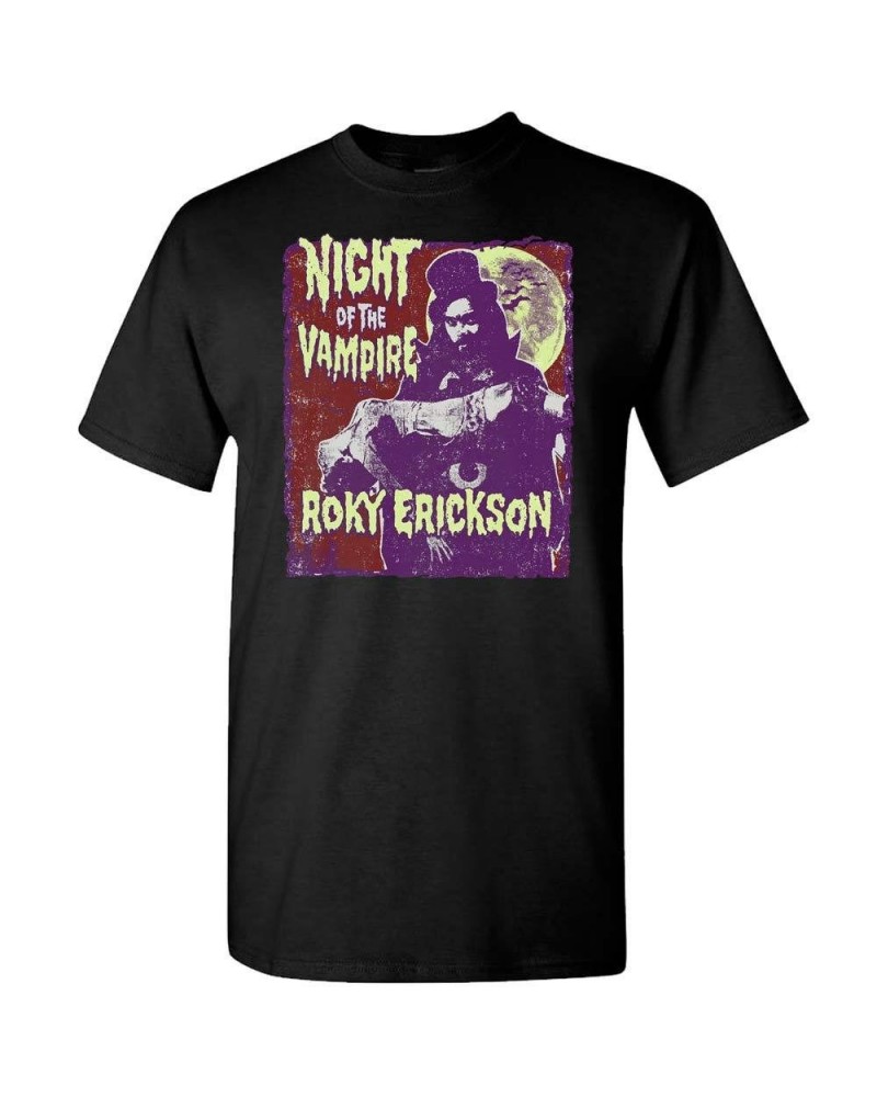 Roky Erickson Night Of The Vampire Black T-Shirt $10.20 Shirts