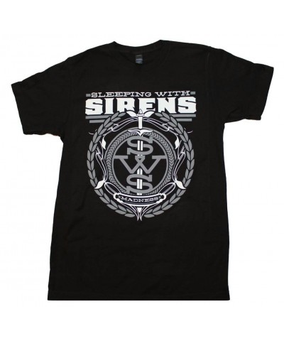 Sleeping With Sirens T Shirt | Sleeping with Sirens Gray Crest Logo T-Shirt $5.43 Shirts